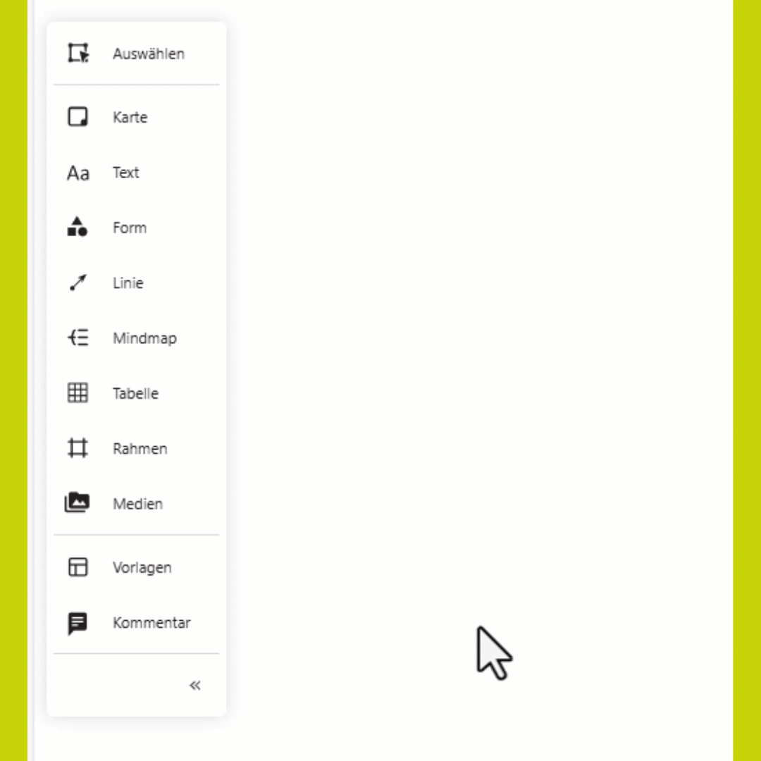 Toolbar ein und ausklappen 2