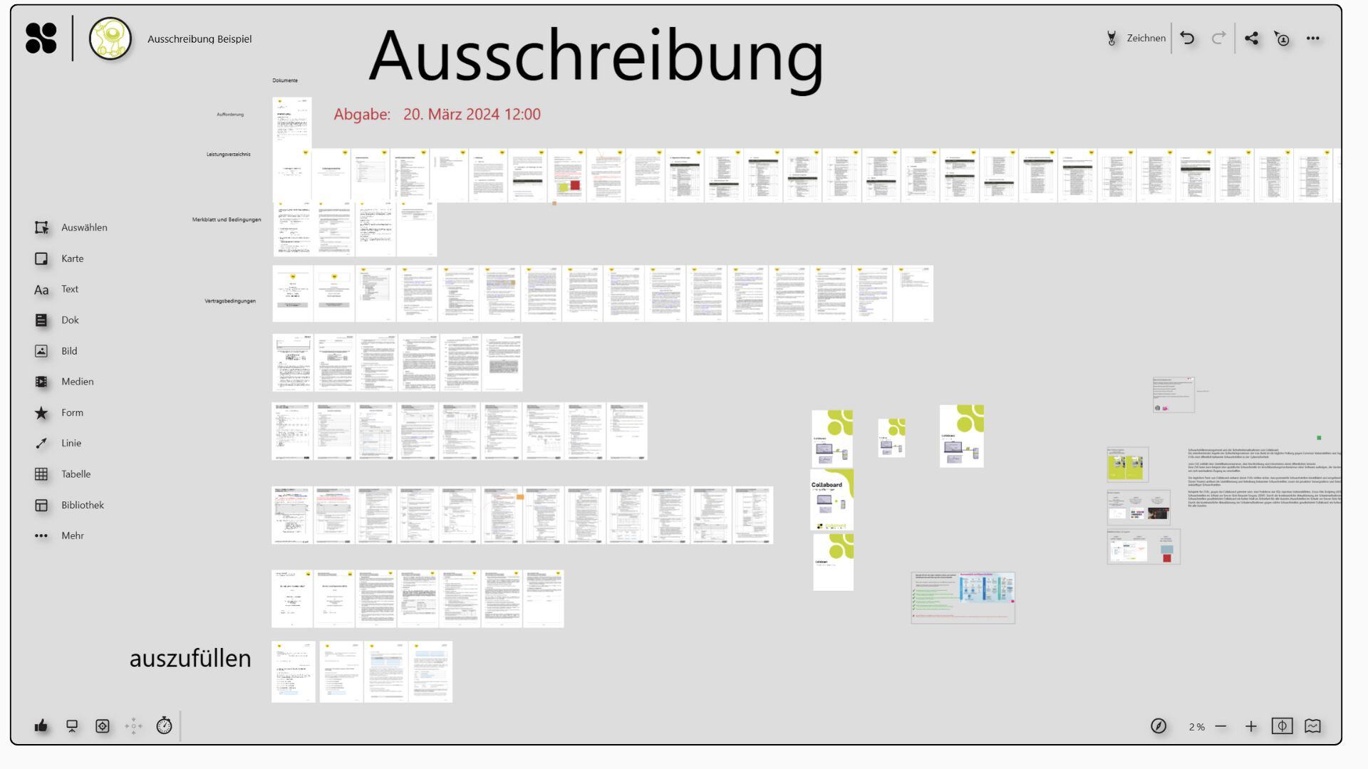 Ausschreibung Online Whiteboard