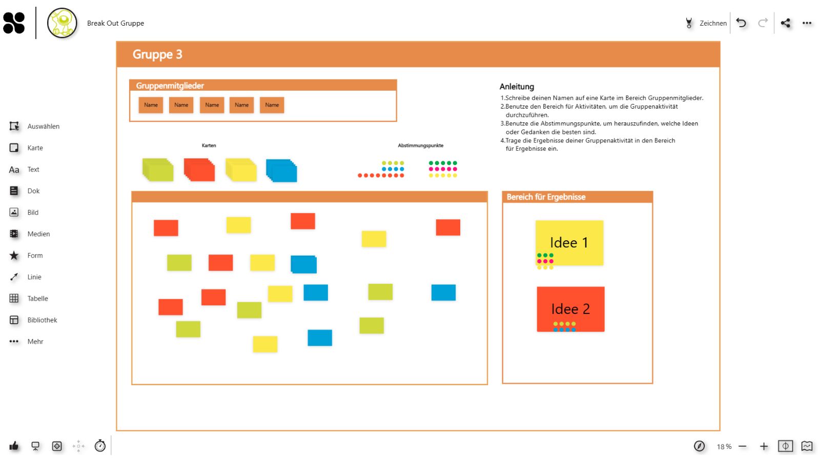 Break-Out Gruppe Vorlage