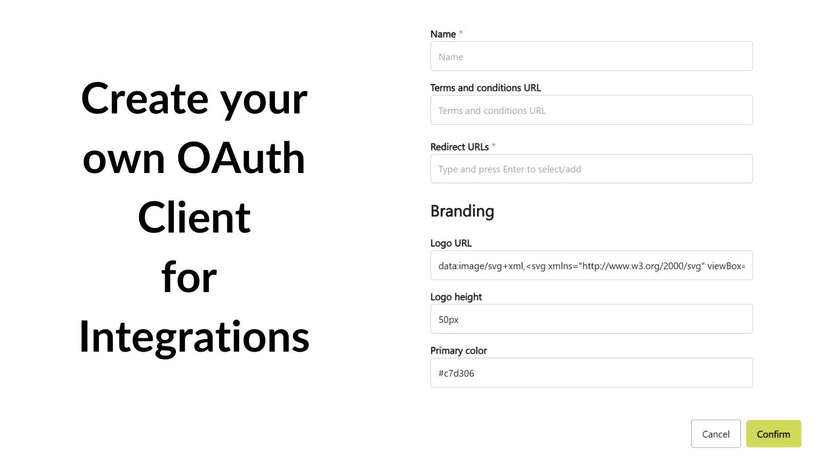 Create onw OAuth Client