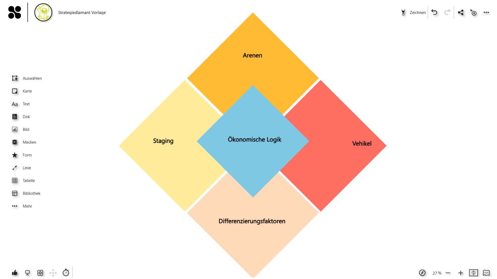 Diamantenmodell Vorlage