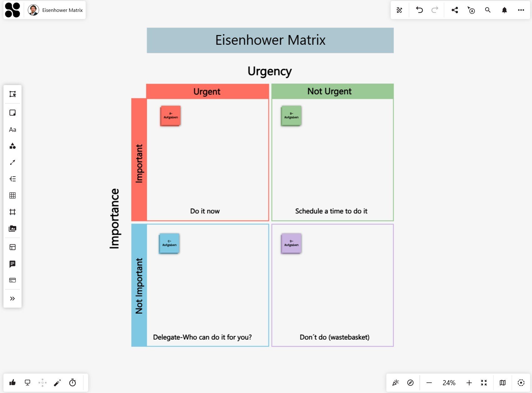Eisenhower Matrix Collaboard Screenshot Eisenhower Matrix Collaboard Screenshot
