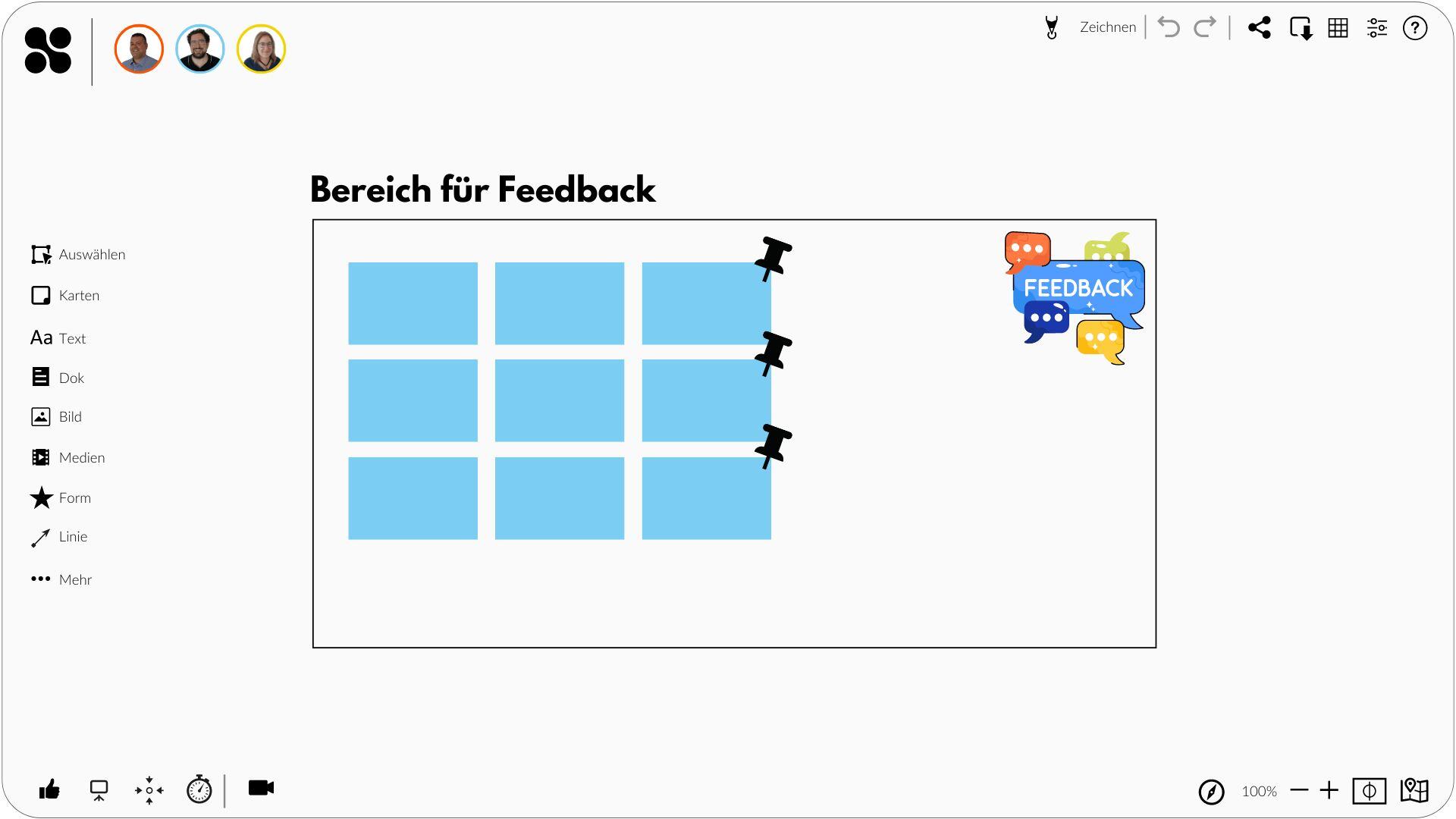 Feedback Aktivität Online Whiteboard