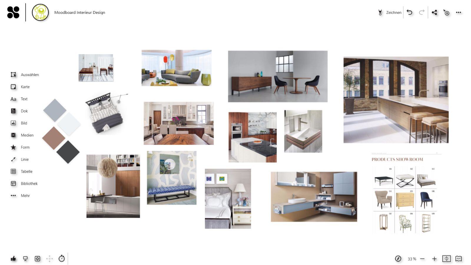 Interieur Design Moodboard