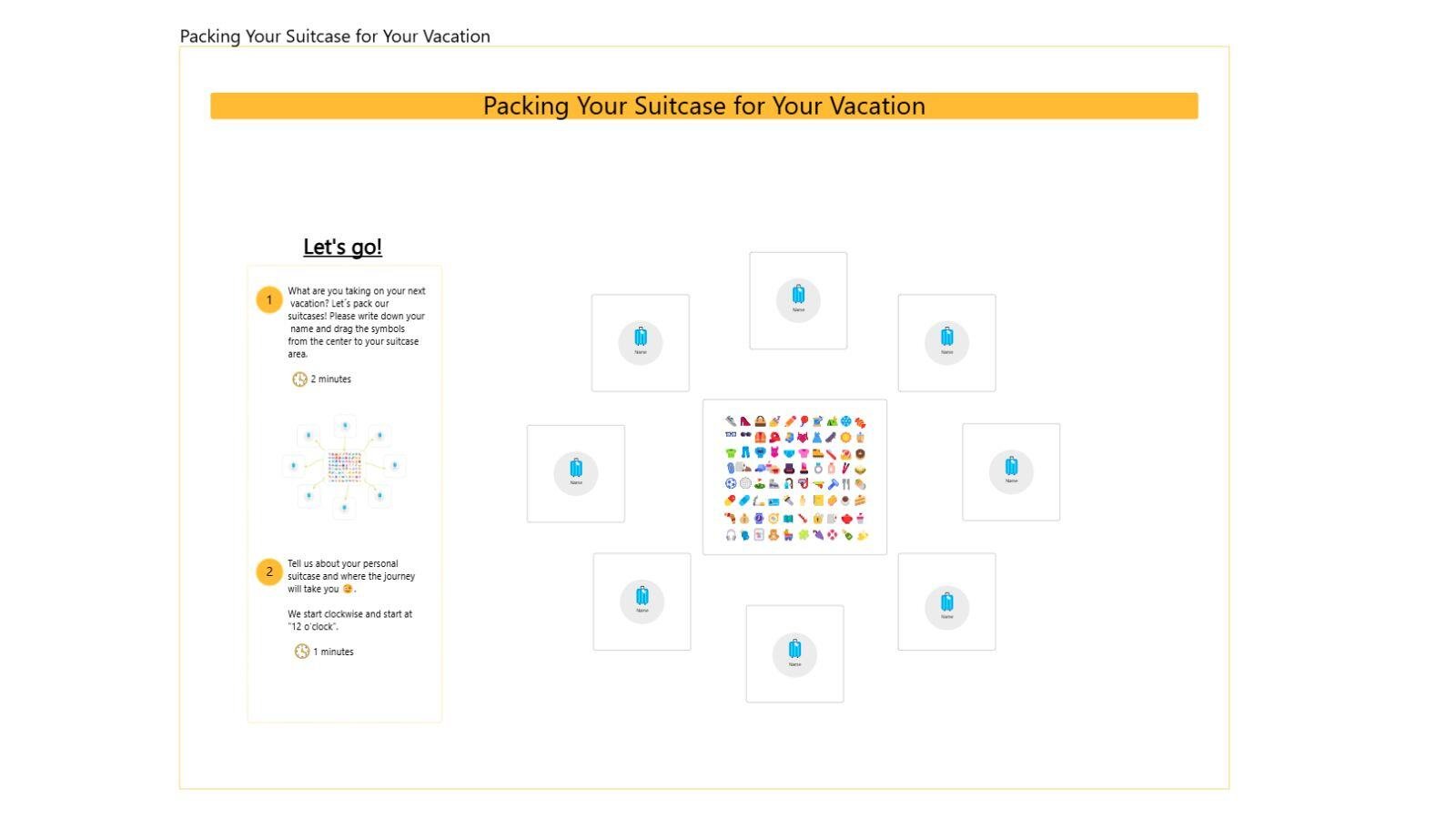 Packing your  suitcase