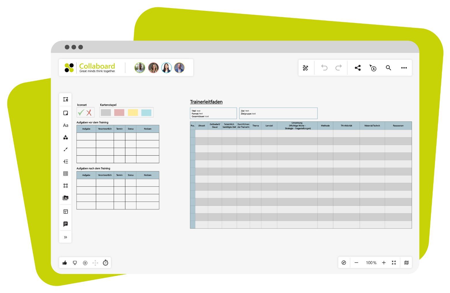 Traniner Leitfaden Vorlage