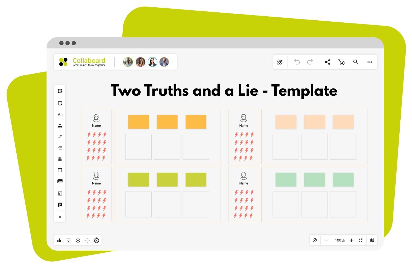 Two Truths and a Lie Template