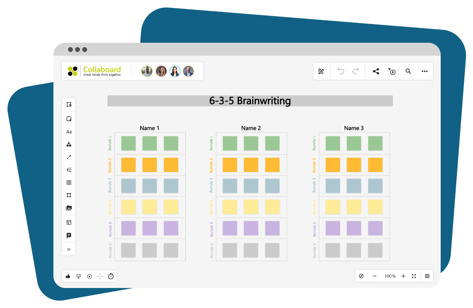 635 Brainwriting Vorlage