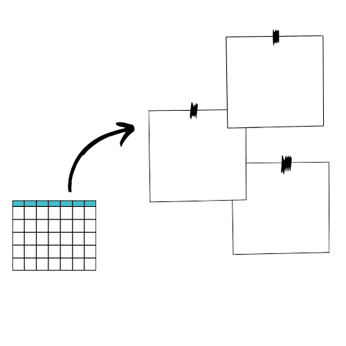 Create Sticky Notes from Table