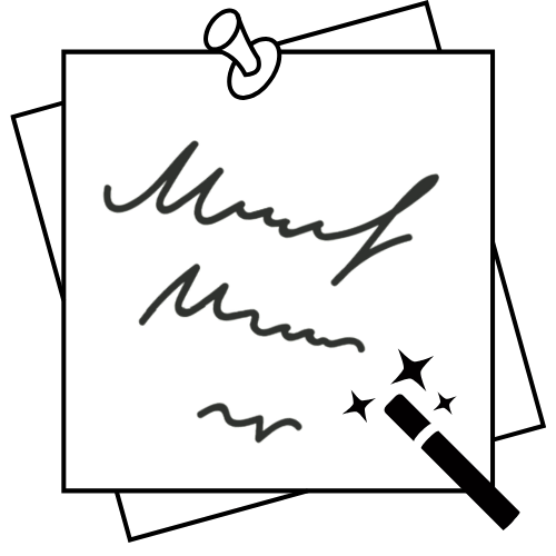 Digitize handwritten sticky notes