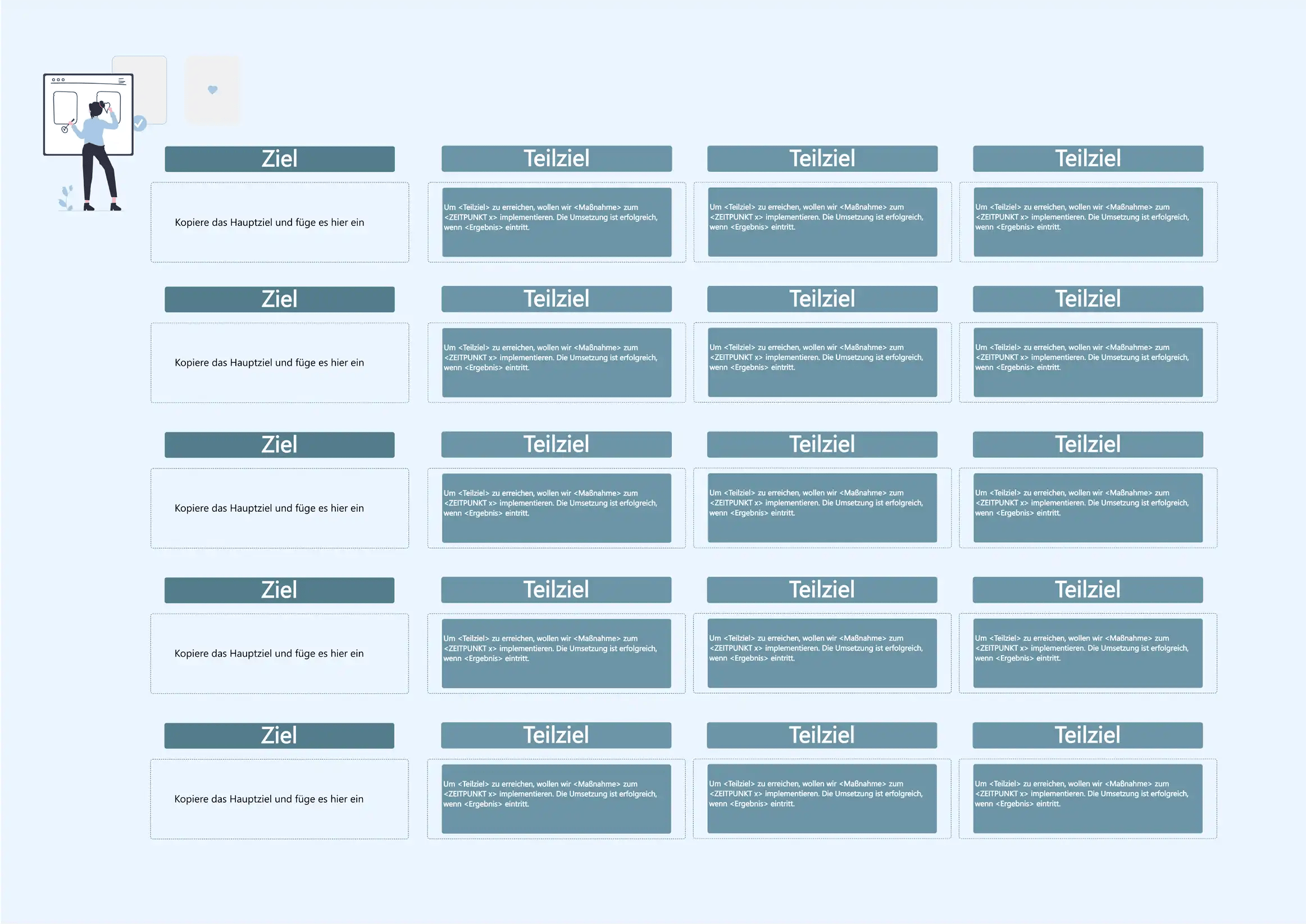 Projektmanagement_Teilziele definieren (Muss-Ziele)